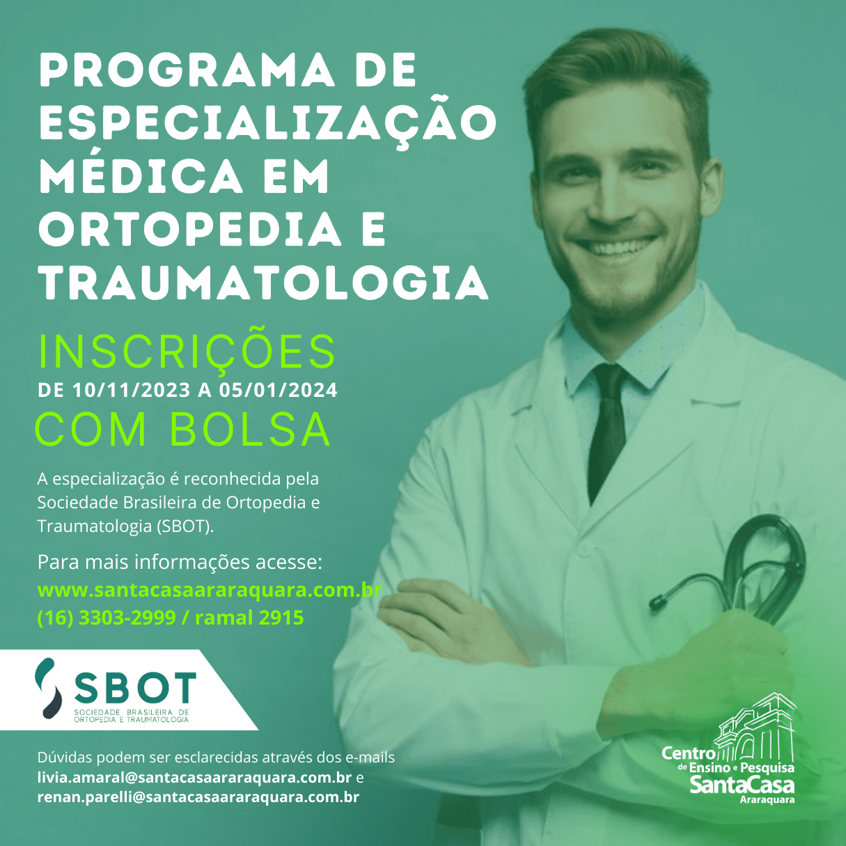 Programa de Especialização Médica em Ortopedia e Traumatologia
